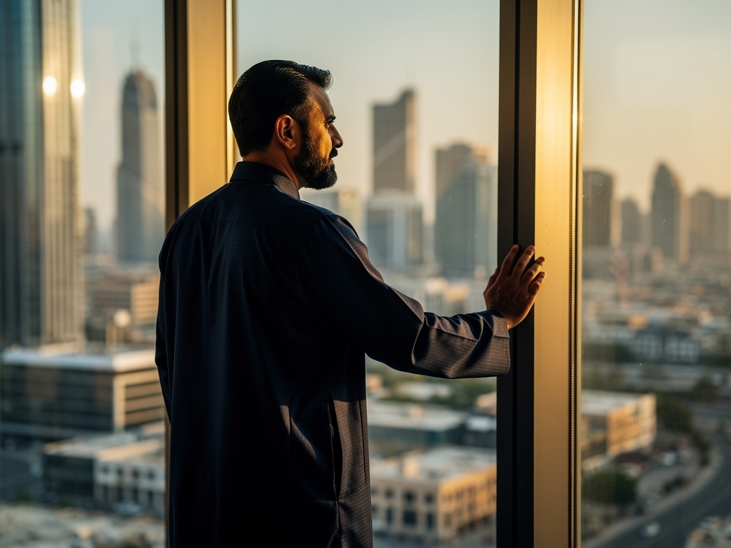 قائد يتأمل في قيم القيادة